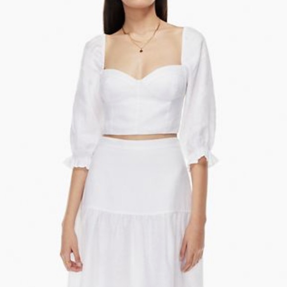 NWT Aritzia Linen Blouse - Picture 2 of 3